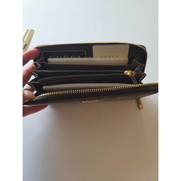 Gucci Ophidia GG Supreme Zip-Around Wallet – NEW w/ Box & Dust Bag - Picture 9 of 10